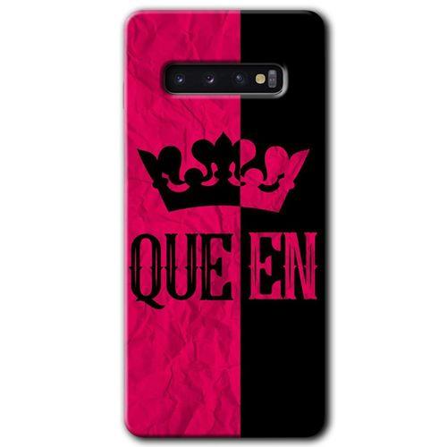 Potkal Hediye Fabrikası Samsung Galaxy S10 Kılıf HD Desen Baskılı Arka Kapak - Queen