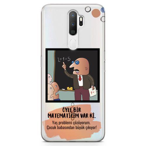 Oppo A9 2020 Kılıf Caps Matematik Arka Kapak Koruma Desenli Full Koruyucu