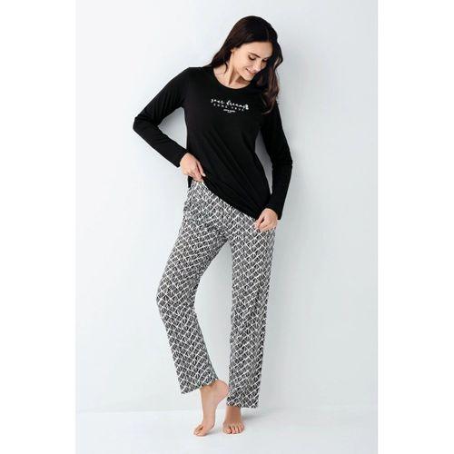 Pierre Cardin 9068-s Kadın Uzun Kol Pijama Takım