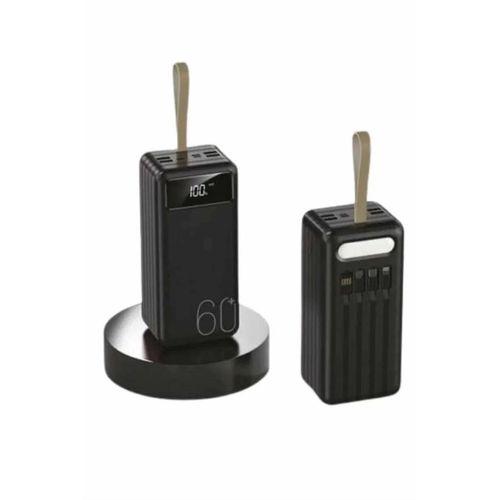 Powerbank 60.000 Mah Taşınabilir Şarj Hızlı El Fenerli Dijital Göstergeli