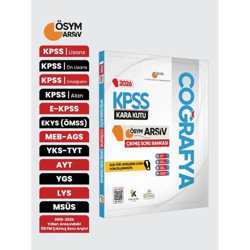 2026 KPSS COĞRAFYA’nın Kara Kutusu ÖSYM Çıkmış Soru Havuzu Bankası Konu Özetli Dijital Çözümlü