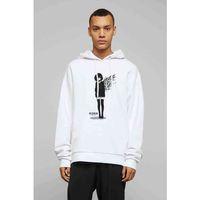 Anime Tokyo Ghoul Anteiku Baskılı Beyaz Erkek Kapşonlu Sweatshirt