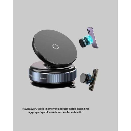 Evrensel Manyetik Araç Telefon Tutucu 360° Döner Başlık