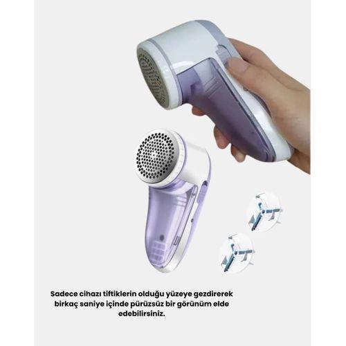 Usb Şarjlı Tiftik Temizleyici – Kolay Temizlenen Hazne Ve Bıçak, Taşınabilir