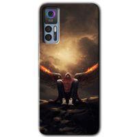 TCL 30 Plus Kılıf HD Desen Baskılı Arka Kapak - Wings of Power