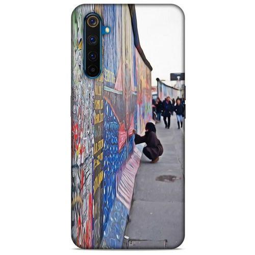 Oppo Realme 6 Kılıf Almanya (40) Fit Silikon Kılıf Berlin Duvarı