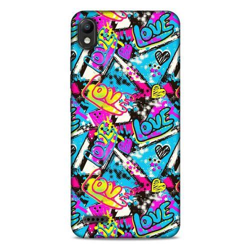 Graffitix (23) Desenli Silikon Kapak LG K20 2019 Kılıf