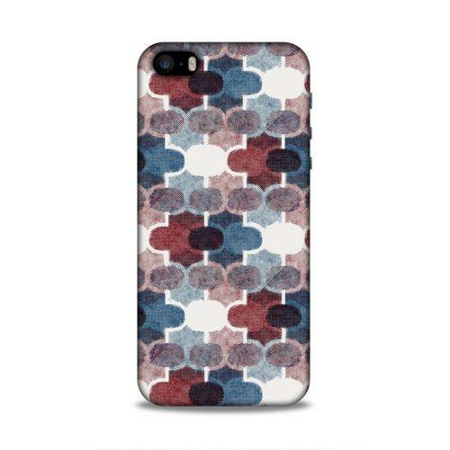 Apple Iphone 5S Uyumlu Kılıf Romans (7) Telefon Kılıfı Bordo Mavi