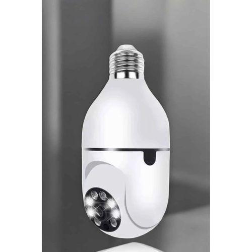 Ampul Görünümlü Güvenlik Kamerası Duylu Wifi Kamerası Dönebilen