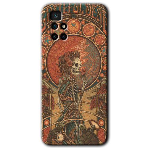 Redmi 10 Kılıf HD Desen Baskılı Arka Kapak - İskelet Aşk + Kırılmaz Cam