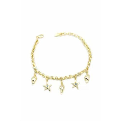 Deniz Kabuğu Charm Bileklik - Altın