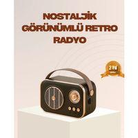Retro Bluetooth Radyo – Nostaljik Tasarım, Tf Kart Ve Usb Destekli
