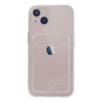 Newface iPhone 14 Kılıf Kart Şeffaf Silikon - Şeffaf