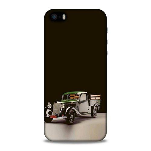 Lopard Apple Iphone 5S Uyumlu Kılıf PickUpX (48) Bumper Kılıf Yeşil Siyah