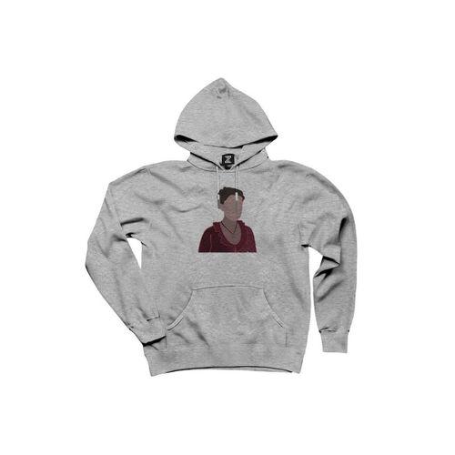 Enola Holmes Silhouette Gri Kaüpşonlu Sweatshirt Hoodie Unisex