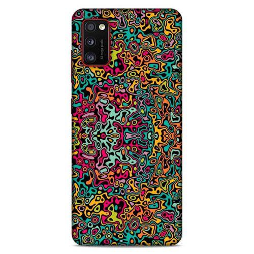 Lopard Samsung Galaxy A41 Uyumlu Kılıf Soyut Sanat (30) Desenli Silicone Case