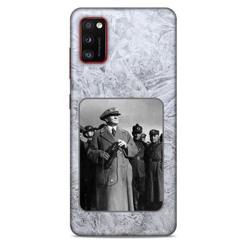 Lopard Samsung Galaxy A41 Uyumlu Kılıf Atatürk (33) Hybrid Kılıf