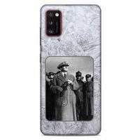 Lopard Samsung Galaxy A41 Uyumlu Kılıf Atatürk (33) Hybrid Kılıf