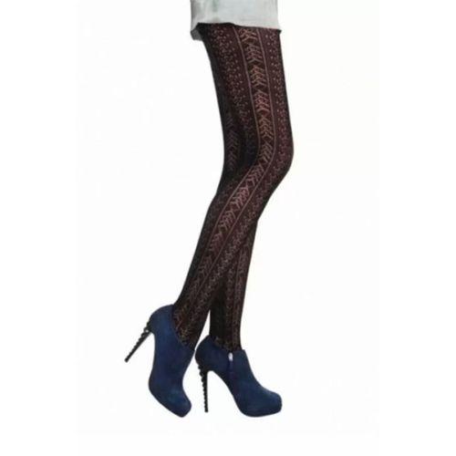 Daymod Kadın Amatista Micro File Desenli Külotlu Çorap