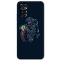 Redmi Note 11 5G Global Kılıf HD Desen Baskılı Arka Kapak - Astronot Kıyafeti + Kırılmaz Cam