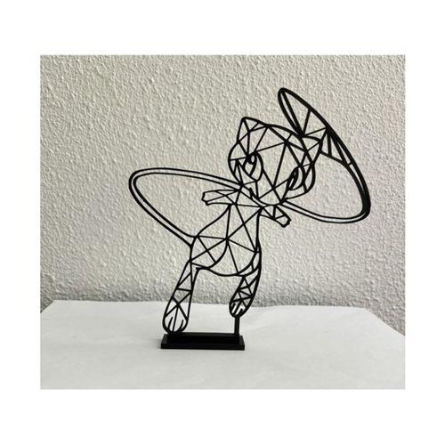 Geometrik Mew Pok Mon 3D Baskı (Bu ürün Sadece Plastik parçadır - Almadan Önce Soru Sorabilirsiniz)