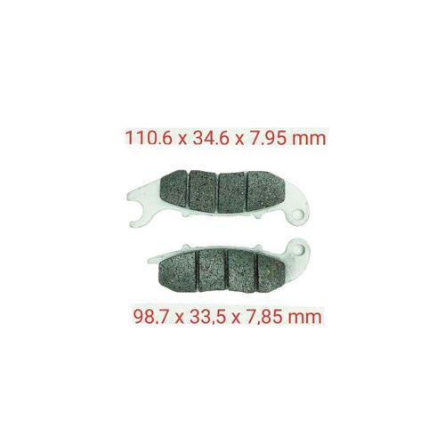 HONDA Honda Cbr 125 Uyumlu Ön Fren Disk Balatası 166