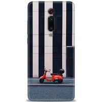 Xiaomi Mi 9T Kılıf HD Baskılı Kılıf - Kırmızı Motor + Tam Ekran Koruyucu