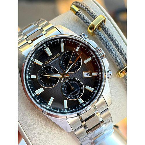 Quantum Sapphire Cam İtalyan Bileklikli 10 Atm Suya Dayanıklı 2 Yıl Garantili Erkek Kol Saati 11.350
