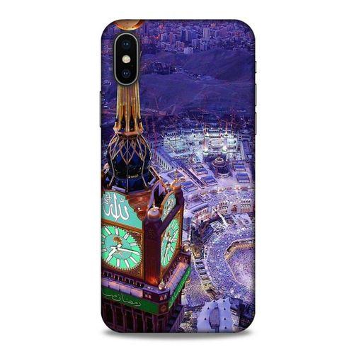 Apple iPhone XS Kılıf Dünya Mimarisi (12) Koruyucu Silikon Mekke Kabe