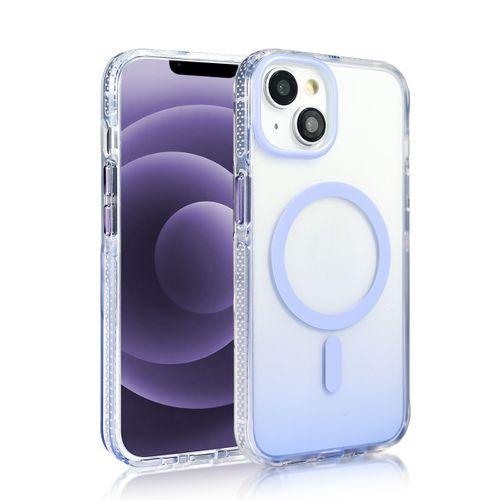 Apple iPhone 13 Kılıf M-safe Şarj Özellikli Transparan Renk Geçişli Zore Toros Kapak