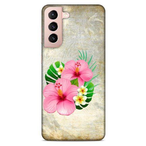 Lopard Samsung Galaxy S21 Uyumlu Kılıf Bahar (17) Tasarım Kılıf Pembe Yeşil