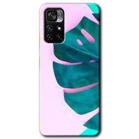 Poco M4 Pro 5G Kılıf HD Desen Baskılı Arka Kapak - 3D Yaprak