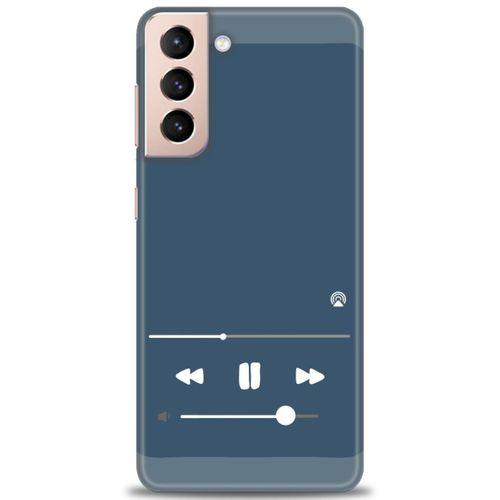 Samsung Galaxy S21 Kılıf HD Baskılı Kılıf - Müzik Çalar + Tam Ekran Koruyucu