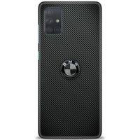 Samsung Galaxy A71 Kılıf HD Baskılı Kılıf - Bmw Siyah + Tam Ekran Koruyucu