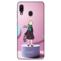 Samsung Galaxy A20 Kılıf FunnyMaX (8) Baskılı Kılıf Pembe Mavi