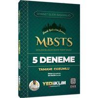 MBSTS Mesleki Bilgiler Seviye Tespit Sınavı Tamamı Çözümlü 5 Deneme Yediiklim Yayınları