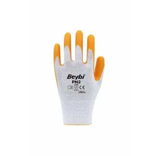 Pn2 Sarı Iş Eldiveni Polyester No:10 Örme Nitril Beybi Royaleks Group - 6 Çift