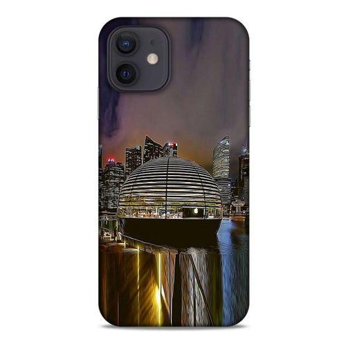 Apple iPhone 12 Kılıf Dünya Mimarisi (49) Ultra Silikon Kılıf Apple Marina Bay