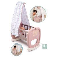 Eğitici Çocuk 7600220373 Smoby Baby Nurse Oyuncak Bebek için Sallanan Beşik Oyun Seti +18 ay