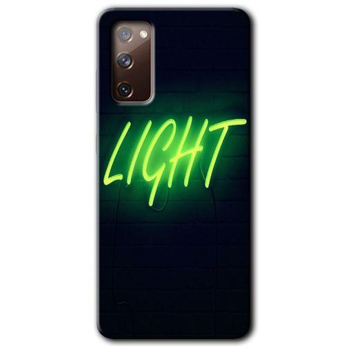 Potkal Hediye Fabrikası Samsung Galaxy S20 FE Kılıf HD Desen Baskılı Arka Kapak - Neon İnscription