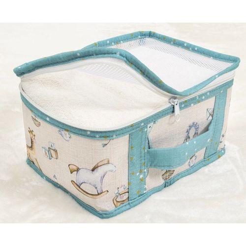 Baby 6'lı Desenli Fileli Bavul Valiz İçi Düzenleyici Çok Amaçlı Organizer  yeşil