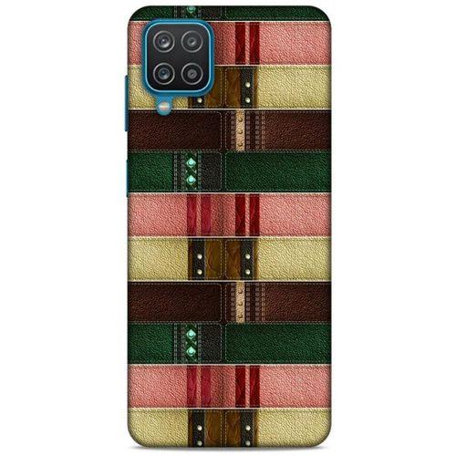 Lopard Samsung Galaxy A12 Uyumlu Kılıf Patchwork (41) Tank Kılıf