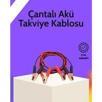 Akü Takviye Kablosu 1200a İzoleli Büyük Maşalı 2m Dayanıklı