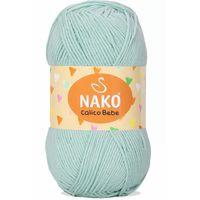 1 Adet Calico Bebe Pamuklu Bebek Ve Battaniye Örgü Ipi 13281 Su Yeşili