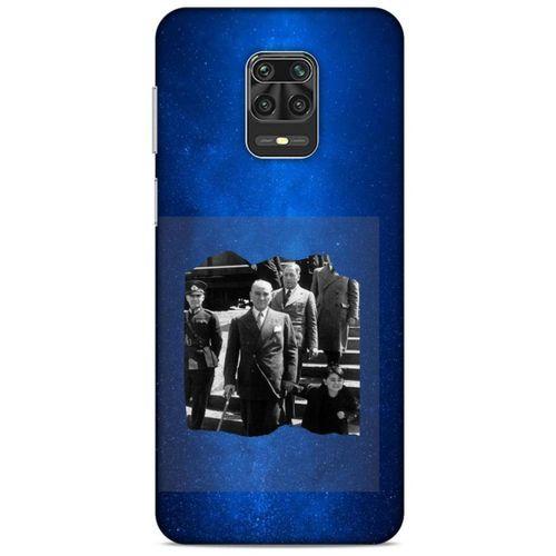 Xiaomi Redmi Note 9S Kılıf Atatürk (11) Tam Koruma Gece Mavisi