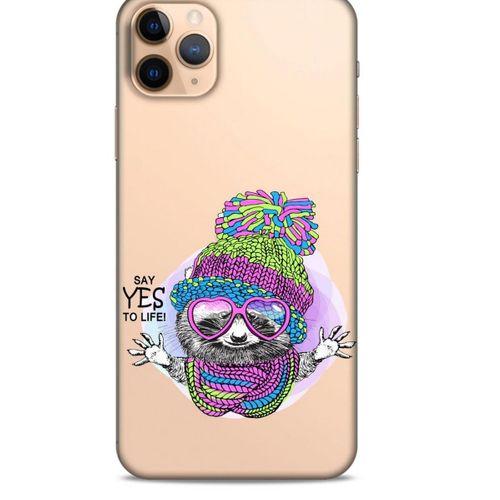 Zoologix (2) Apple Iphone 11 Pro Şeffaf Kılıf Silikon Desenli