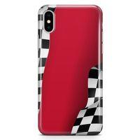 Apple iPhone X Kılıf Formula 1 Arka Kapak Koruma Desenli Full Koruyucu