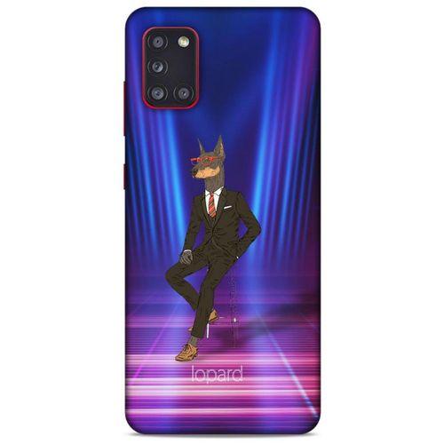 Samsung Galaxy A31 Kılıf FunnyMaX (44) Tough Armor Kılıf Fuşya Doberman