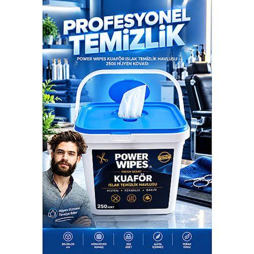 Power Wipes Kuaför Islak Temizlik Havlusu 250li Hijyen Kovası 723624