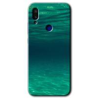 MRCİLETİSİM Xiaomi Redmi Note 7 Kılıf Baskılı Kapak - Derin Deniz + 5D Tam Kaplayan Cam